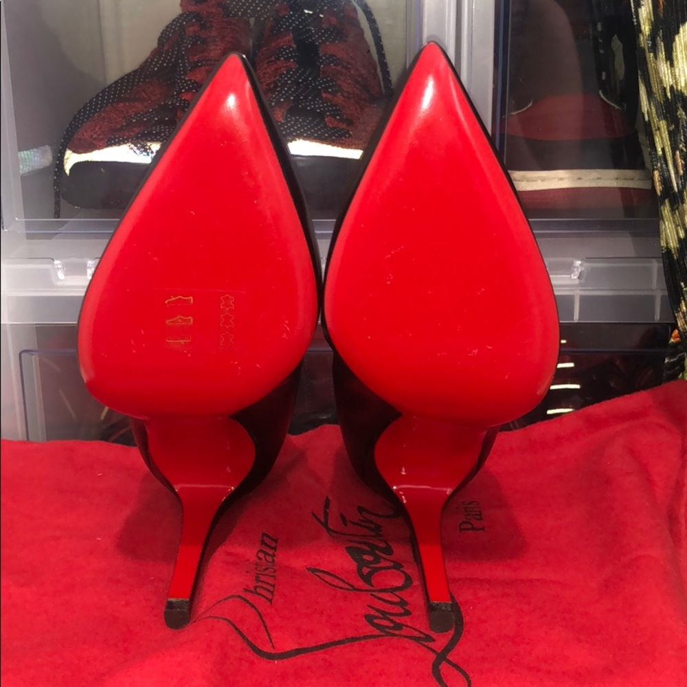 Christian Louboutin Pigalle 100MM Black Pumps - Picture 2 of 5